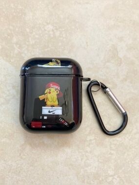 *BRAND NEW* Pikachu Black Apple AirPods Wireless Earbuds Case Protector Cover